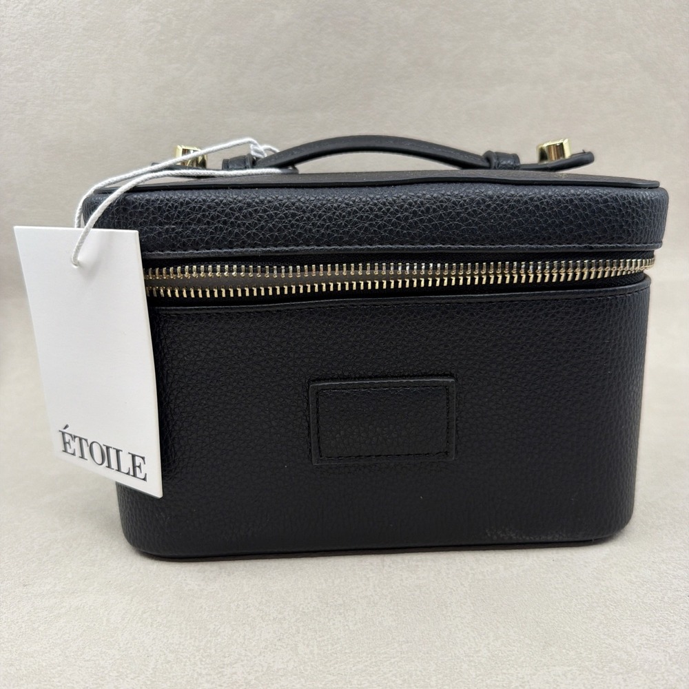 Étoile Mini Vanity Case in Black Croc NEW With Defects Please See All Photos